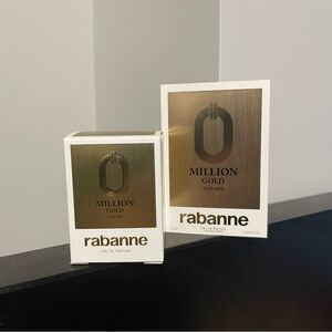 BNIB rabanne million gold set
